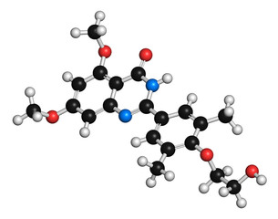 Apabetalone atherosclerosis drug molecule (BET inhibitor). 
