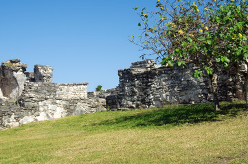 Mayan pyramid, Tulum, Mexico