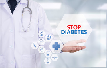 STOP DIABETES CONCEPT