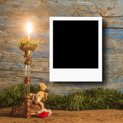 Christmas photo frame cards for one photo