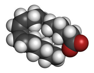 Dihomo-γ-linolenic acid (DGLA) fatty acid molecule.