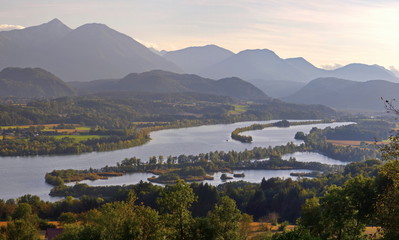 V&ouml;lkermarkter Stausee / Unterk&auml;rnten / &Ouml;sterreich