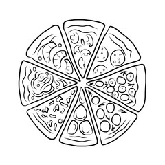 Pizza, sketch for your design