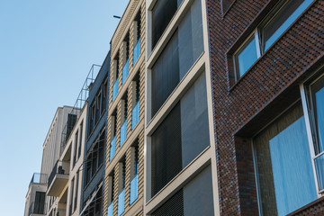 Obraz premium detailed view of modern townhouses