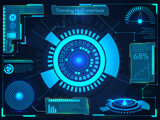 Futuristic Trading HUD Interface.