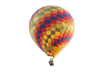 Obraz premium Hot air balloon isolated on white background