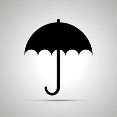 Umbrella simple black icon