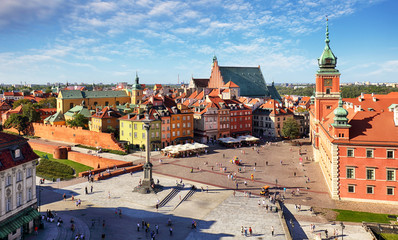 Fototapeta premium Warszawskie stare miasto, Polska