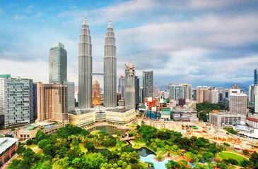 Möbelaufkleber Kuala Lumpur, Malaysia-Skyline. © TTstudio