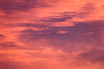 Amazing pink clouds.