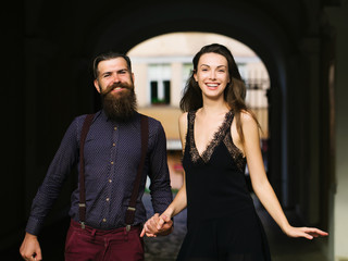 young smiling happy couple