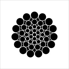 Bacteria virus sign silhouette icon on background