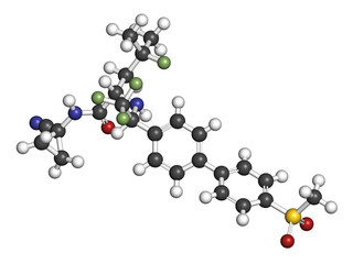 Odanacatib osteoporosis and bone metastasis drug molecule.