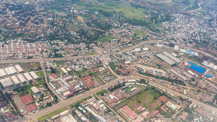 Aerial view of the Addis Ababa