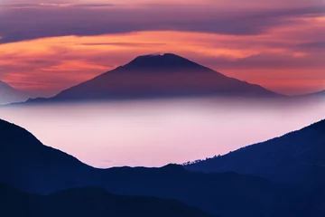 Tuinposter Volcano in Java © Galyna Andrushko