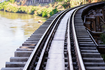 Fototapeta premium Death railway, built during World War II,Kanchanaburi Thailand