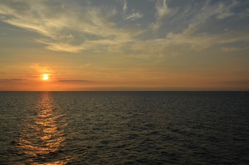 Sonnenuntergang auf der Ostsee