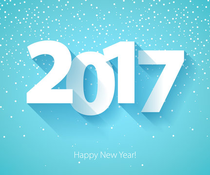 Happy New Year 2017 background.