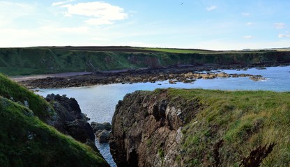Obraz premium A scenic image from the Berwickshire coast in South East Scotland.