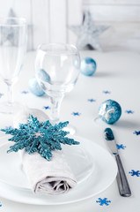 Christmas table setting