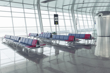 Modern Airport Lounge Seat Rows