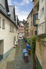 Narrow street in city Limburg