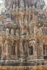 Ancient Khmer carving of Krishna, Angkor, Cambodia