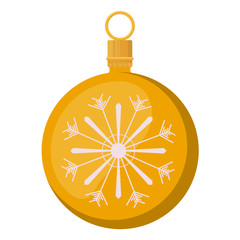 Sphere icon. Merry Christmas season and decoration theme. Colorful design. Vector illustration