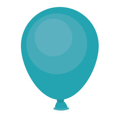 Balloon icon. Party festival and carnival theme. Colorful design. Vector illustration