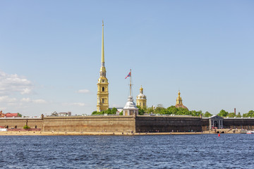 Peter and Paul Fortress in sunny day