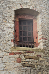 Fototapeta na wymiar old window in the fortress