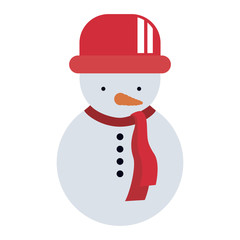 Snowman icon. Merry Christmas season and decoration theme. Isolated design. Vector illustration