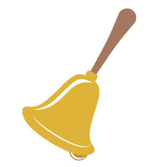 Bell icon. Merry Christmas season and decoration theme. Isolated design. Vector illustration