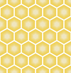 illustration of seamless geometric pattern with honeycombs