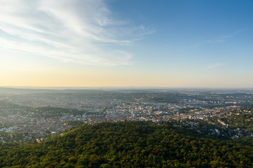 Obraz premium View to Stuttgart city in Germany - beautiful landscape in the summer