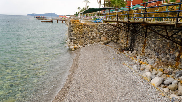 Beldibi, Antalya, Turkey, spring 2013: sea coast
