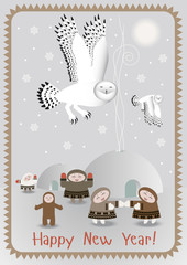 North Pole postcard