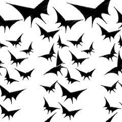 Fototapeta premium Vector butterflies pattern. Abstract seamless background. Print. Repeating background. Cloth design, wallpaper.