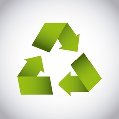 recycle arrows symbol ecology vector illustration design