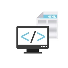 software programming concept icon vector illustration design