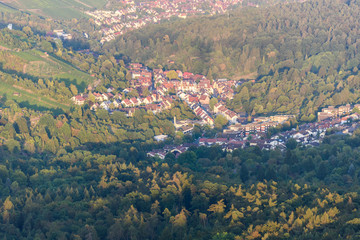 View to the Neckar Valley  at Frauenkopf, Hedelfingen and Obertuerkheim