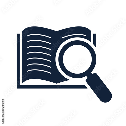 Open Book Silhouette Vector