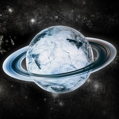 Digital image of saturn © vectorfusionart