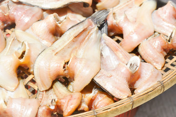 Sun-dried fish or dried fish