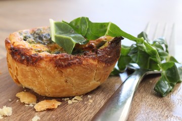mini spinach quiche