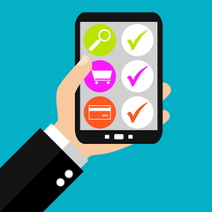 Einfach suchen bestellen und bezahlen mit dem Smartphone