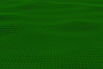 Obraz premium Wavy surface made of cubes, abstract background, 3d render illustration
