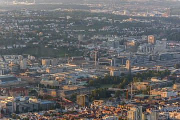 Center of Stuttgart City in Germany - beautiful historical city
