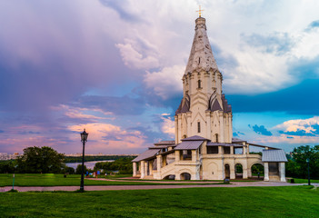 Russian orthodox church in Kolomenskoye in Moscow, Russia