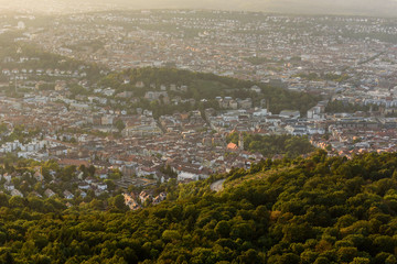 Center of Stuttgart City in Germany - beautiful historical city